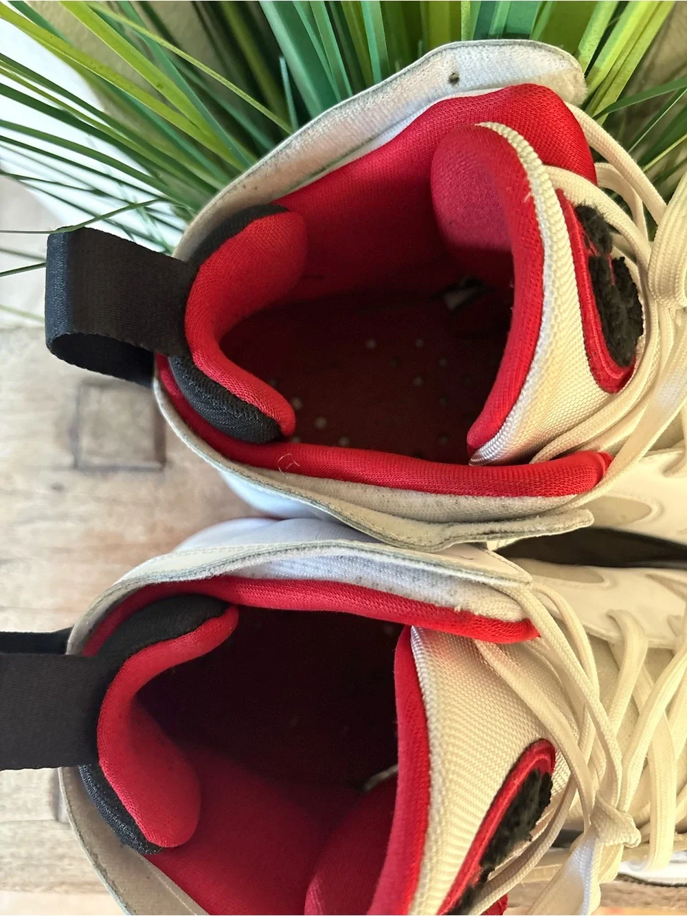 Air Jordan Jumpman Two Trey White Black Gym Red Sneakers